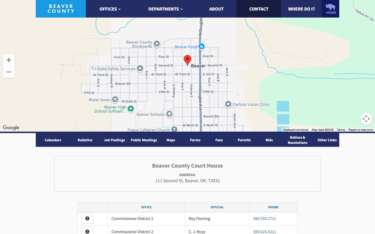 Beaver County court records office contact details
